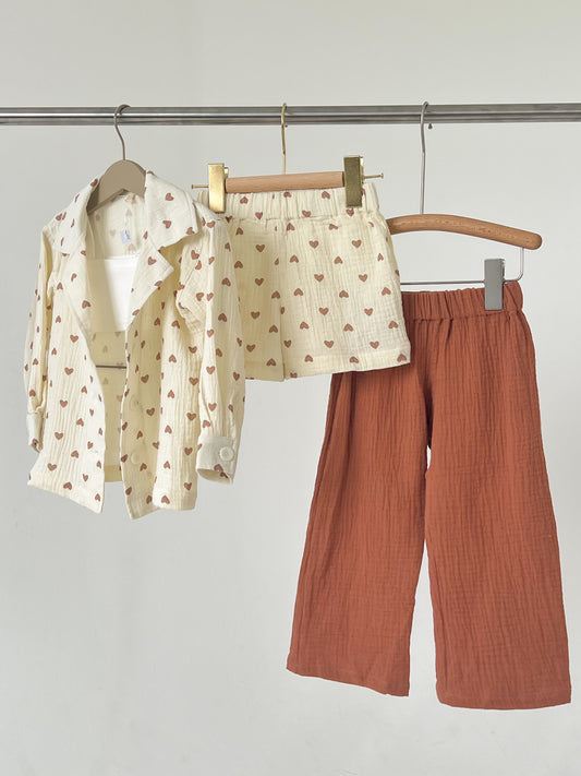 Set din 4 piese - Caramel Hearts