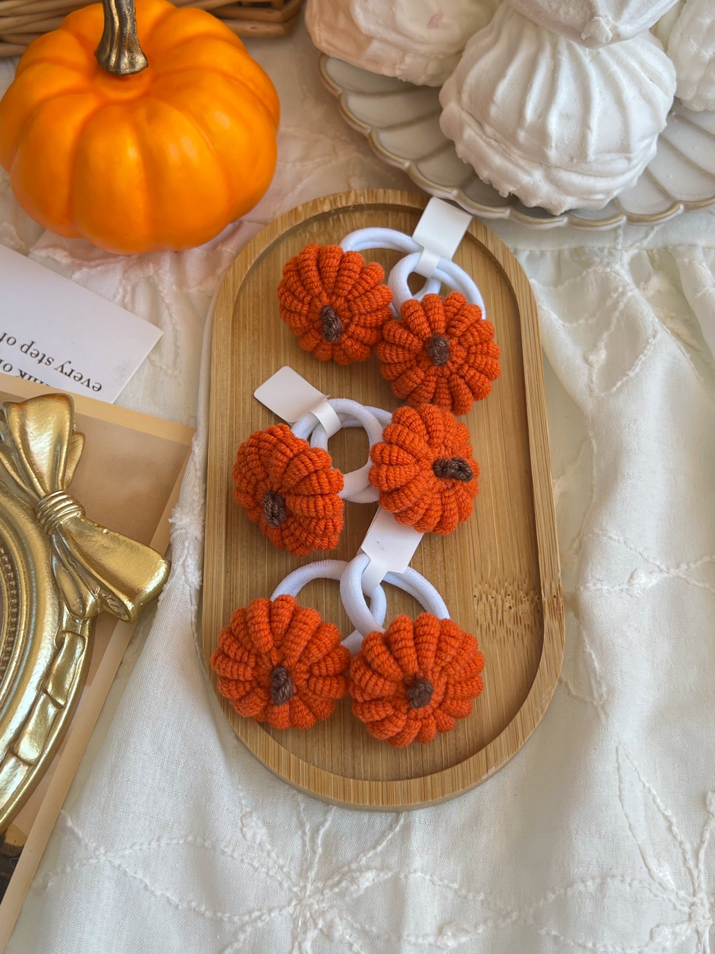 Elastice Croșetate — Pumpkin