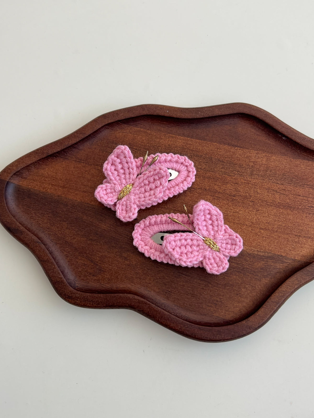Agrafă Fluture Croșetat – Pastel