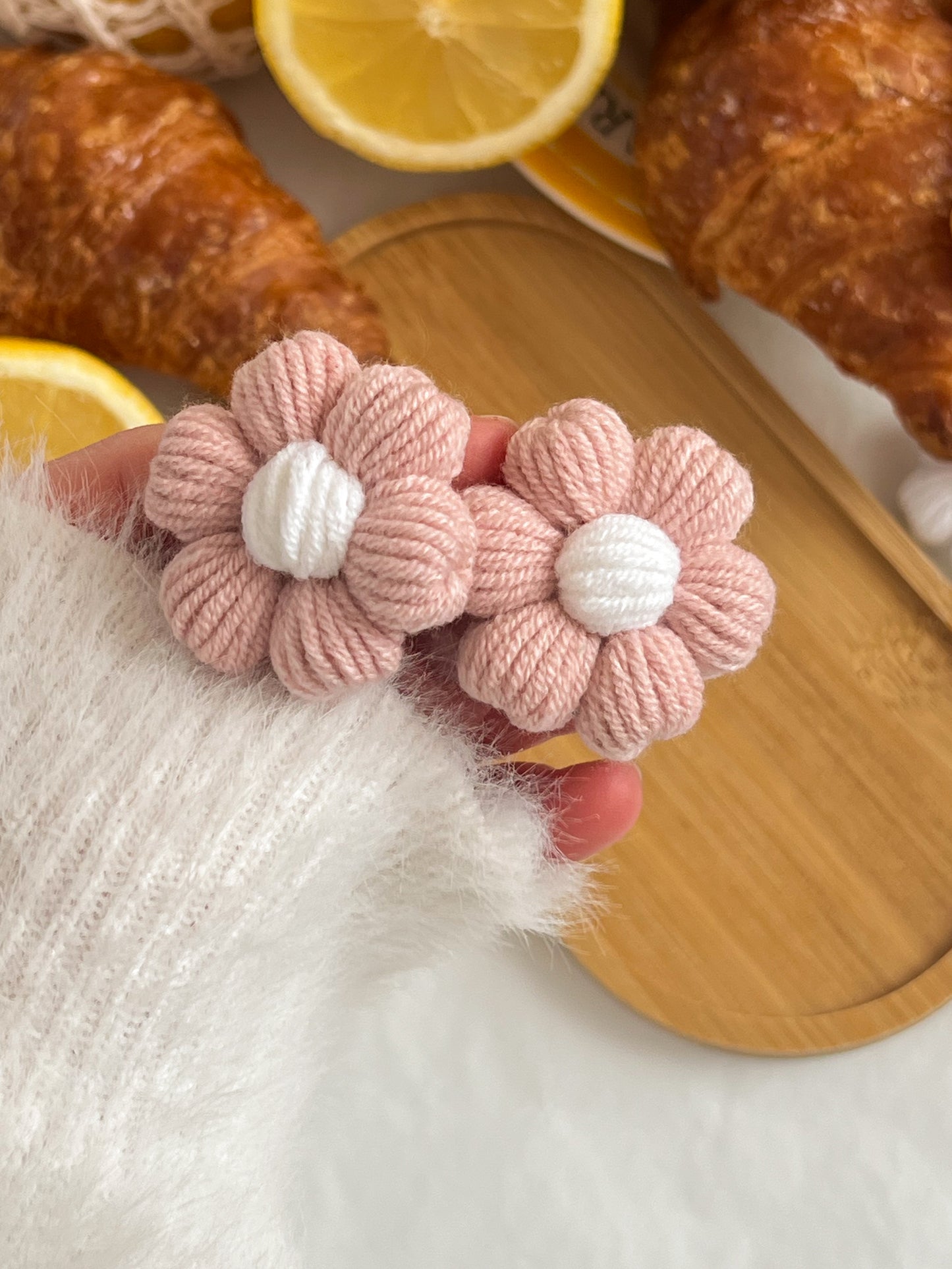 Elastice Croșetate 🌸 Flori Pastel
