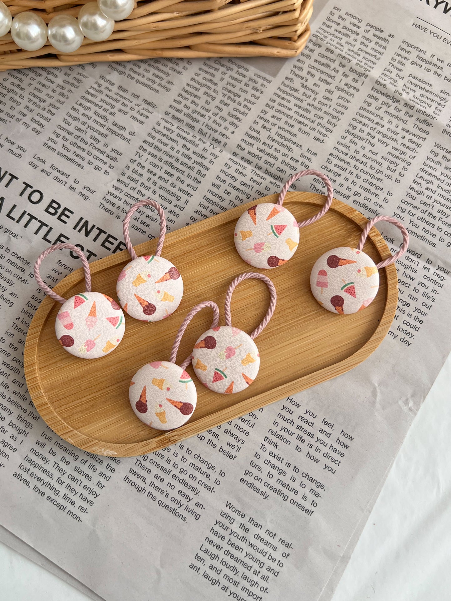 Set elastice «Fructe de vară»