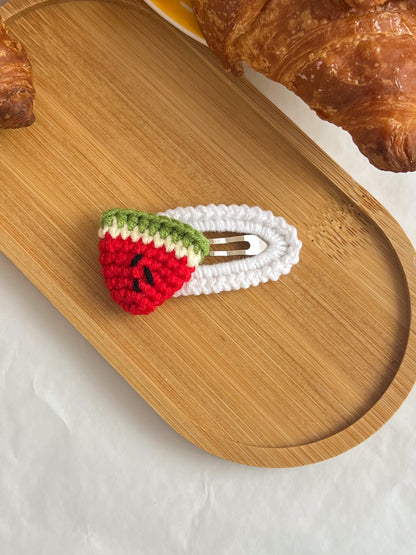 Agrafe Croșetate Strawberry Red