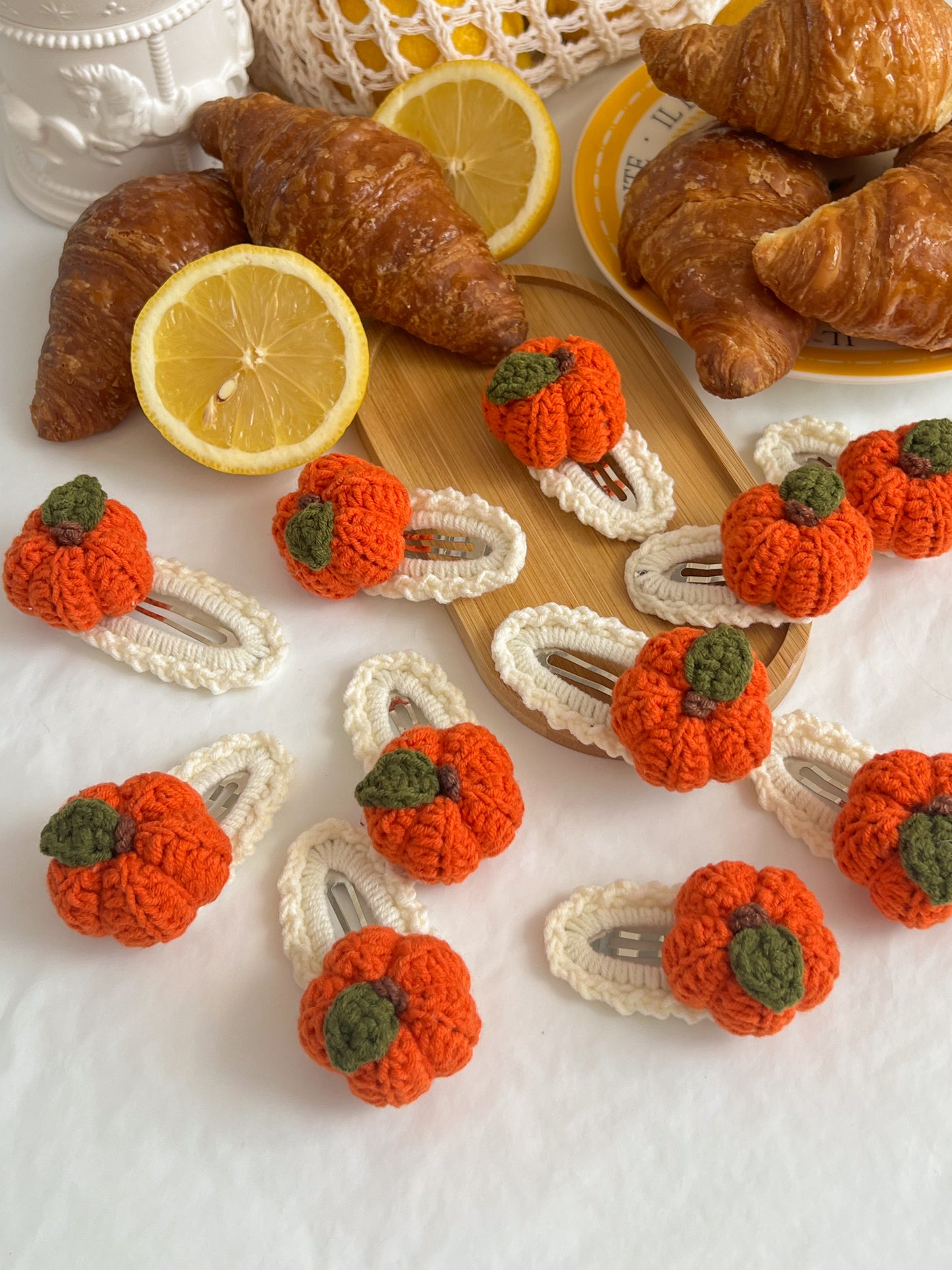 Agrafe Croșetate — Pumpkin
