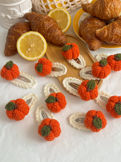 Agrafe Croșetate — Pumpkin