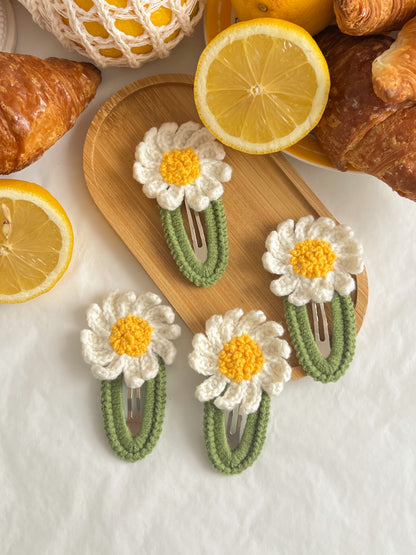 Clame Mari Croșetate 🌼 Daisy Green
