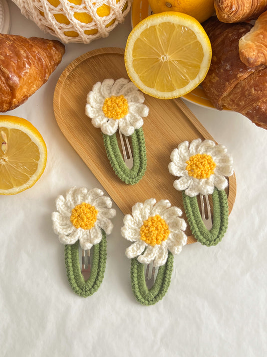 Clame Mari Croșetate 🌼 Daisy Green