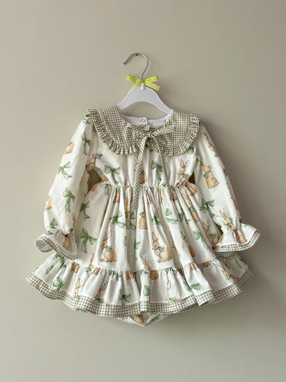 Rochiță bunny green