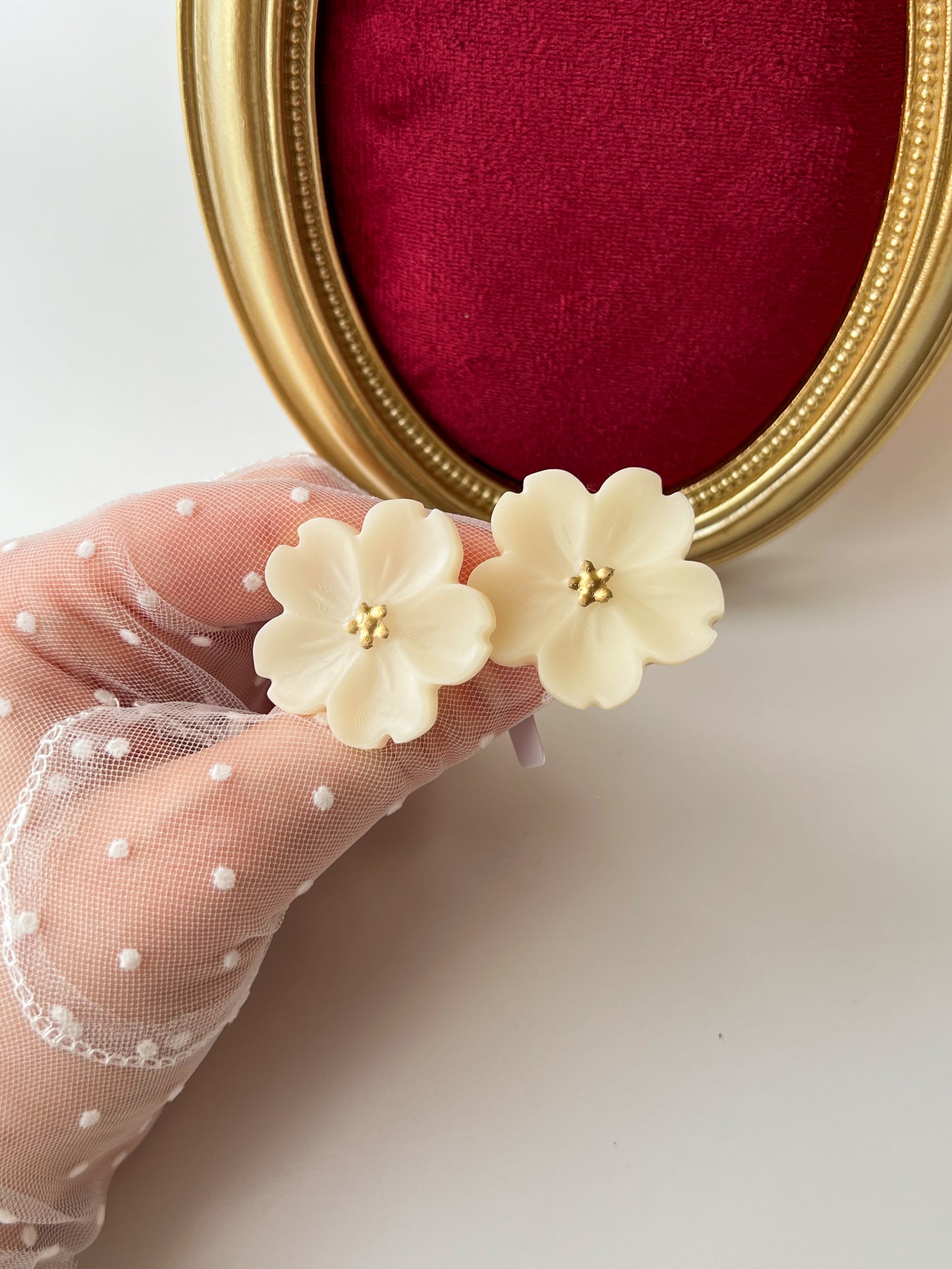 Elastice „Magnolia” — ivory