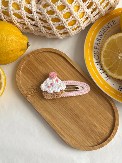 Agrafă 🌸 Cupcake Roz