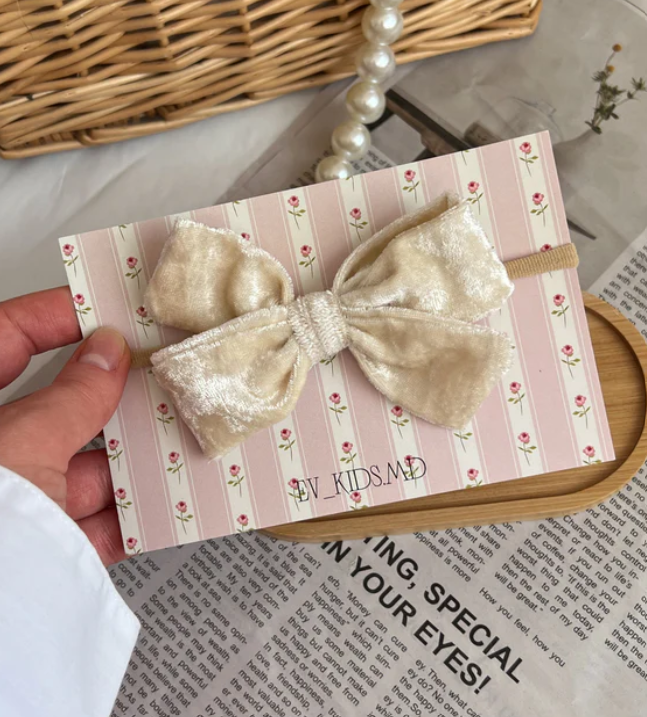 Bentiță pe elastic “Ivory Velvet”