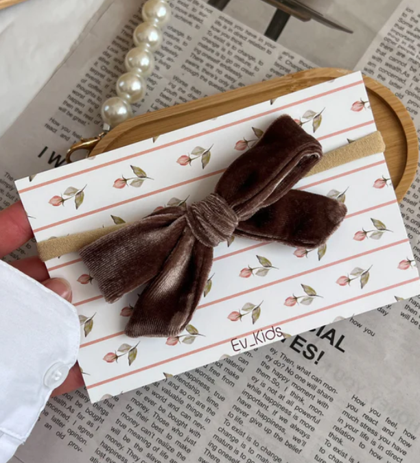 Bentiță pe elastic “Chocolate Velvet”