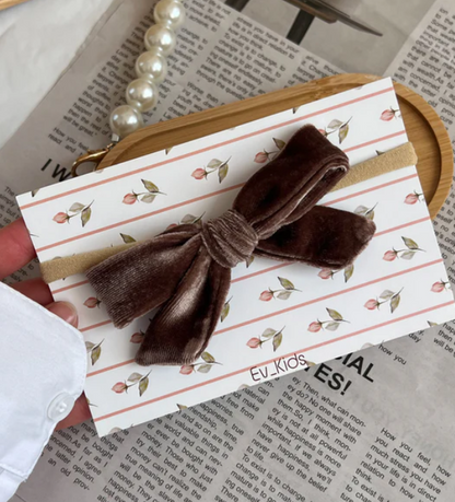Bentiță pe elastic “Chocolate Velvet”